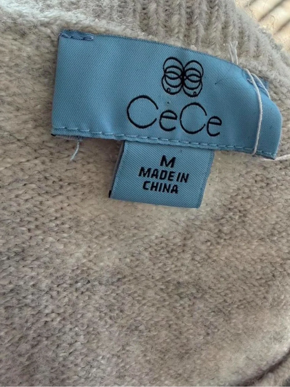 CECE SNOWFLAKE INTARSIA LONG-SLEEVE SWEATER MSRP $79 Size Medium